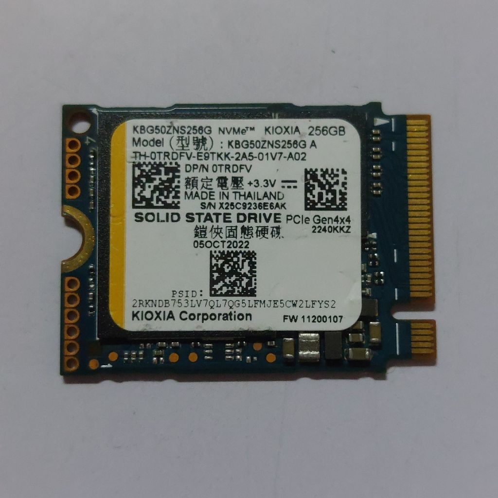 Jual SSD M.2 NVME 2230 256 GB KIOXIA Gen4 Sentinel 100% 0 Day | Shopee ...