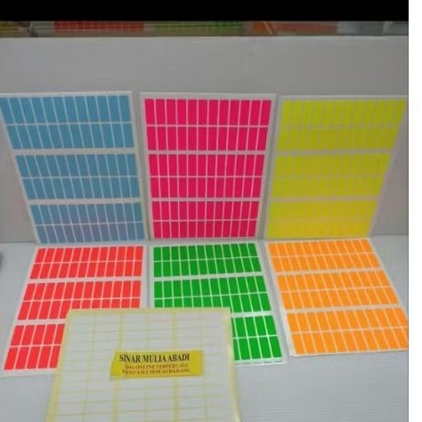 Jual Label Stiker Persegi 8x20 mm Sticker Segi 8 x 20 mm SKU 112 / 0,8 ...