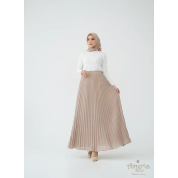 Rok Plisket Ceruty Babydoll Premium Heavy Sifon Exlusive Pleated Skirt Ceruti
