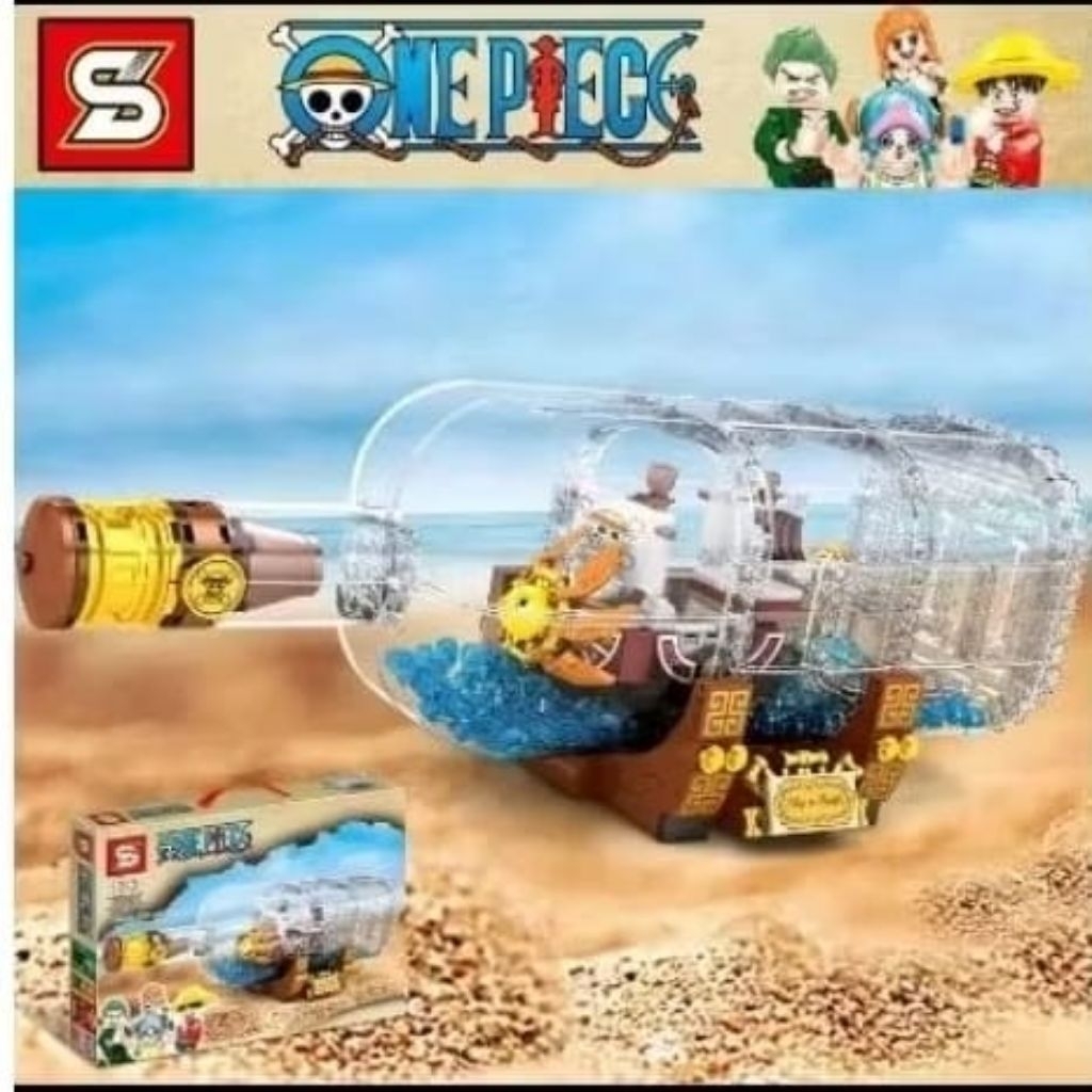 Jual Sembo Blocks SY6294 One Piece Thousand Sunny Pirate Ship In a ...