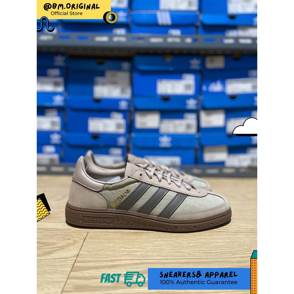 Jual Adidas Spezial Handball Trace Khaki Cargo Brown Gum JR3666 ...
