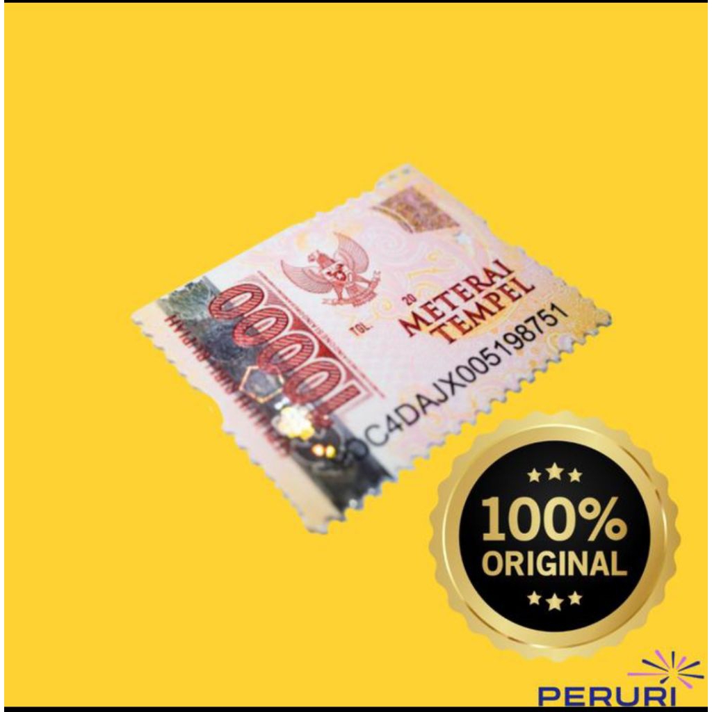 Jual M3T3RAI 10ribu Asli Bergaransi Meterai 10.000 materai 10000 ...