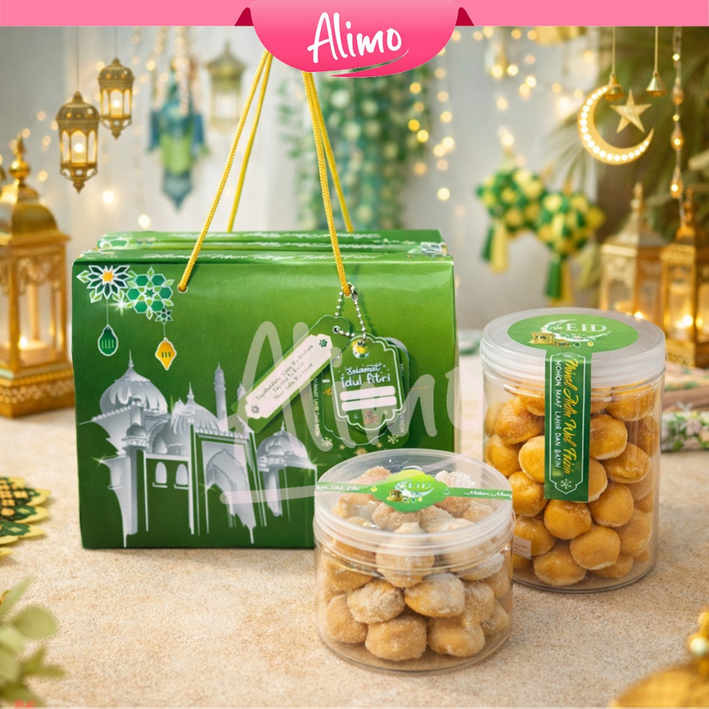 Jual Box Hampers Lebaran Paperbag Lebaran / Box Hampers Edisi Lebaran ...