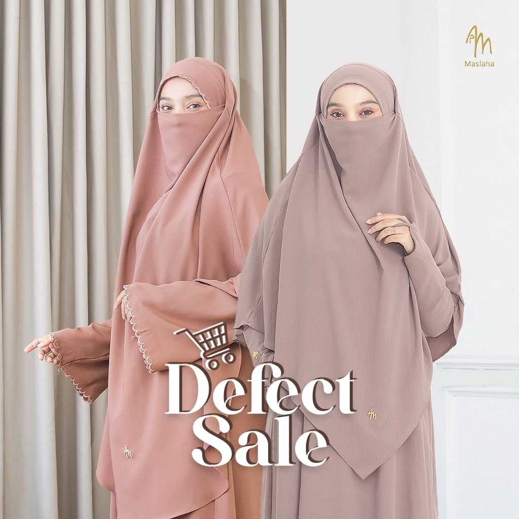 Jual Maslaha Niqab | Defect Sale | Basic Abaya | French Khimar | Shopee ...