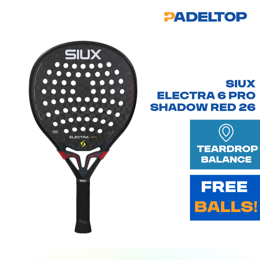 Jual SIUX ELECTRA 6 PRO SHADOW RED 26 (RACKET) | Shopee Indonesia