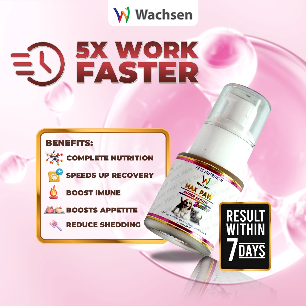 Jual Max Paw Super Serum Junior Vitamin Penggemuk Anak Kucing Anjing ...