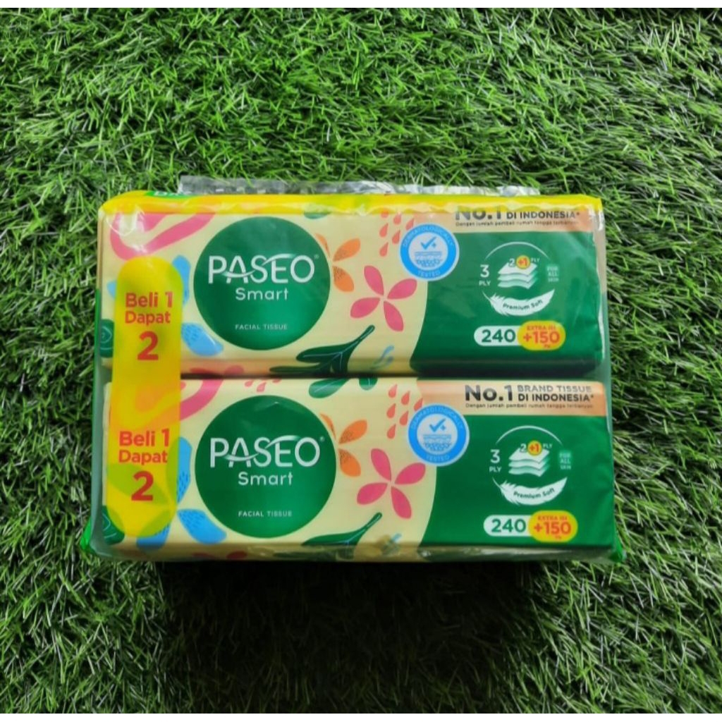 Jual Tisu Paseo Smart 390 helai 3ply Tisu Wajah Halus Lembut Dapat 2 ...