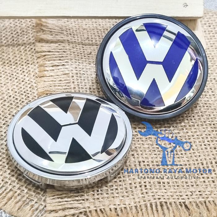 Jual Dop Roda Velg Mobil Emblem VW Volkswagen Dop Roda Wheel Caps 56mm ...