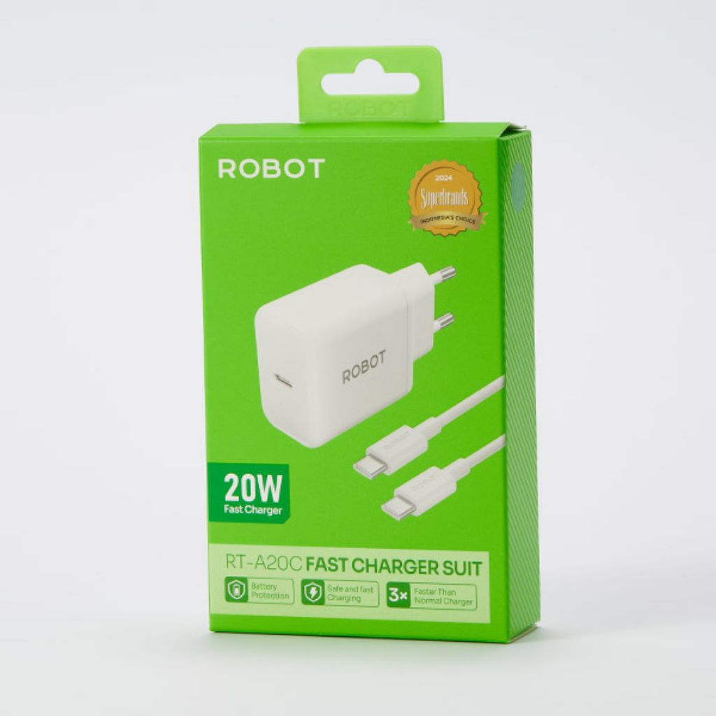 Jual Charger Robot RT-A20C RT-A20L USB-C 20W | Shopee Indonesia
