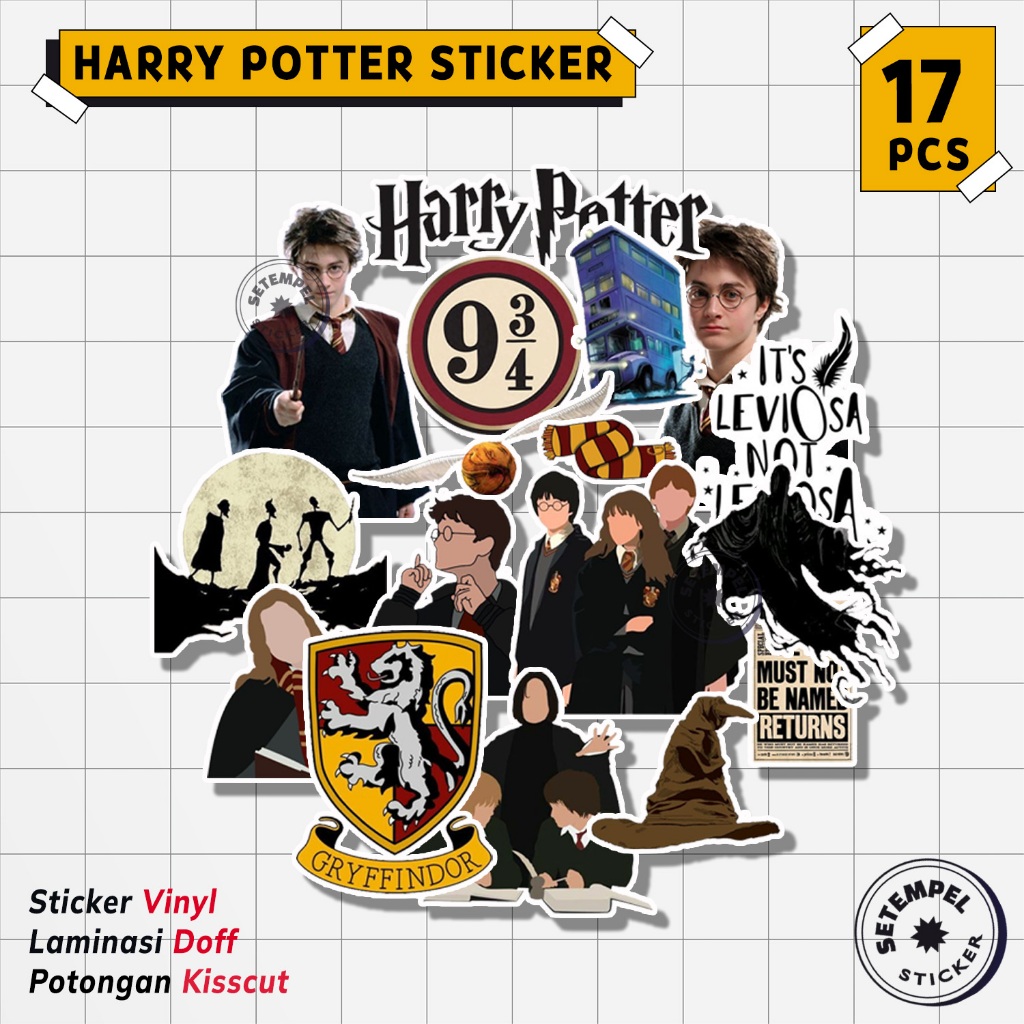 Jual HARRY POTTER Sticker Pack 17pcs | stiker harry potter vinyl ...