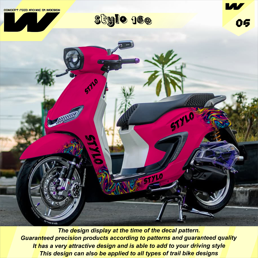 Jual Decal Stiker Honda STYLO 160 FULL BODY FULLBLOK - Sticker STYLO ...