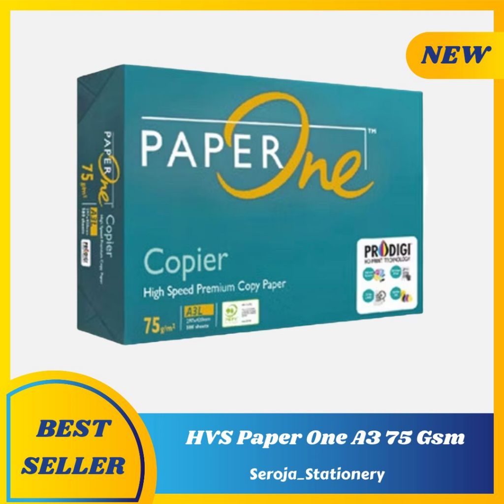 Jual Kertas HVS A3 75 GSM Paper One 1 Rim / 500 Lembar | Shopee Indonesia