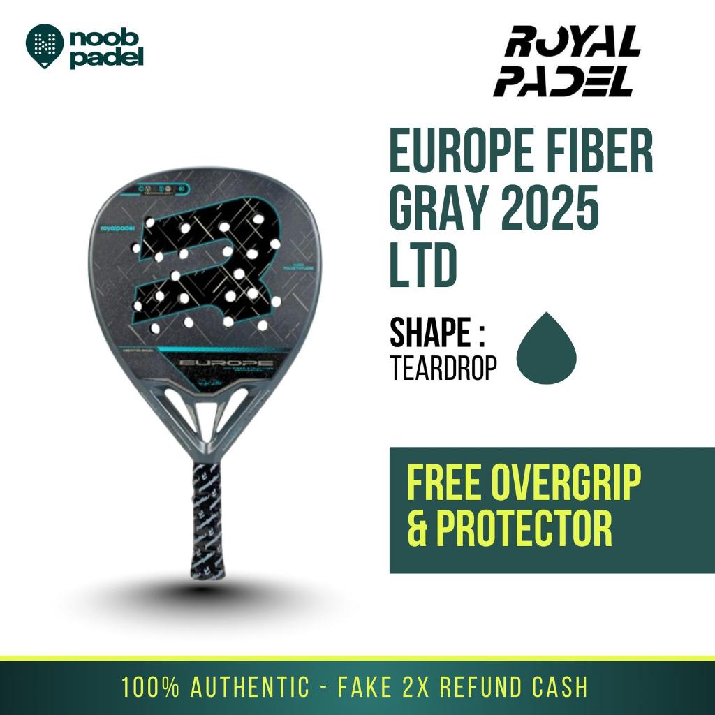 Jual Royal Padel Europe Fiber Gray 2025 Limited Edition Racket Padel ...