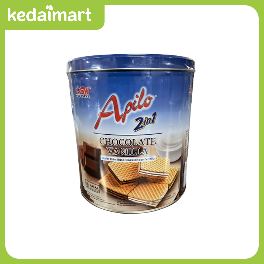 Jual Apilo Wafer 2In1 Chocolate Vanilla 290 Gram | Shopee Indonesia