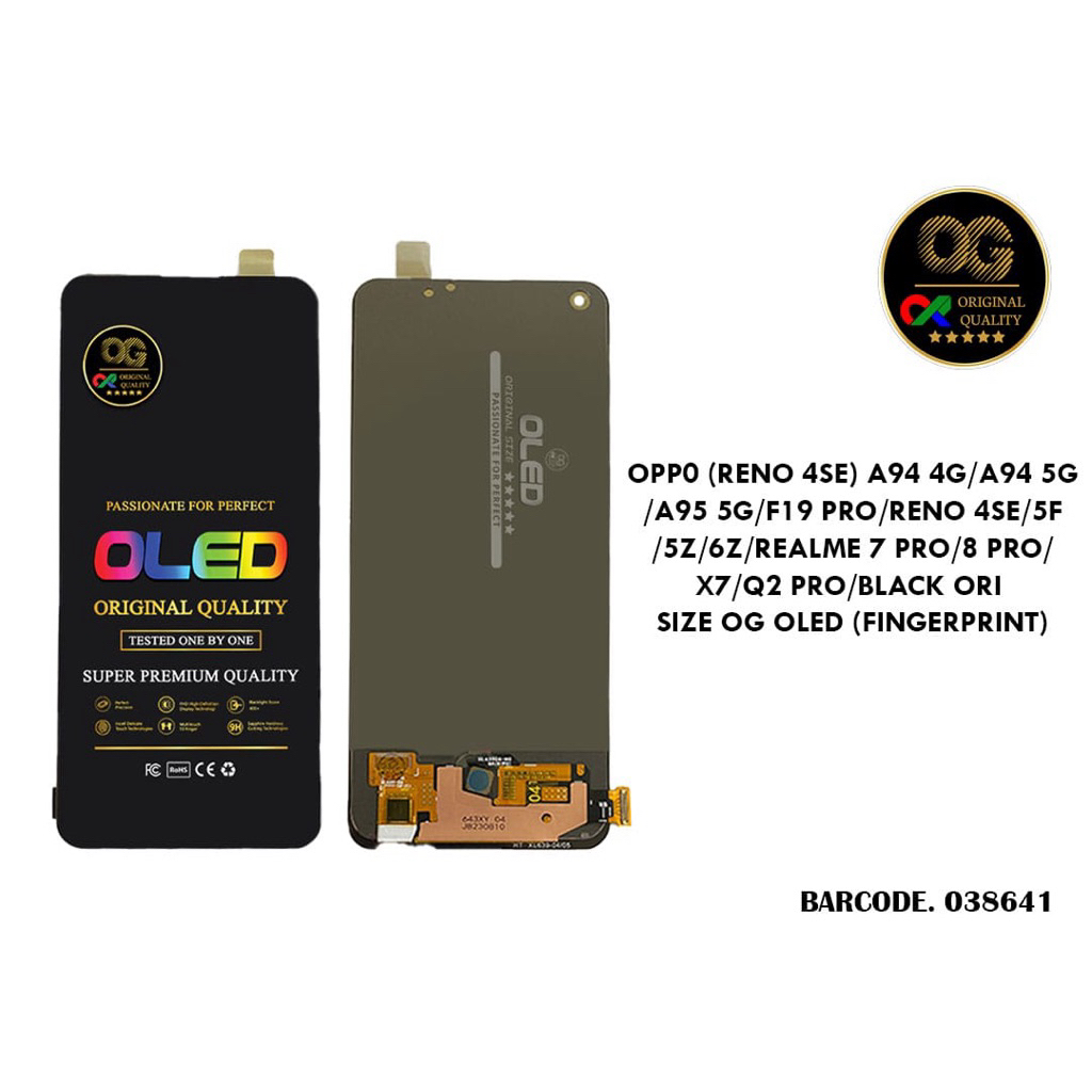 Jual LCD RENO 4SE/5F/A94/REALME 7 PRO/8/8 PRO /F19 PRO ORI OLED OG BISA ...