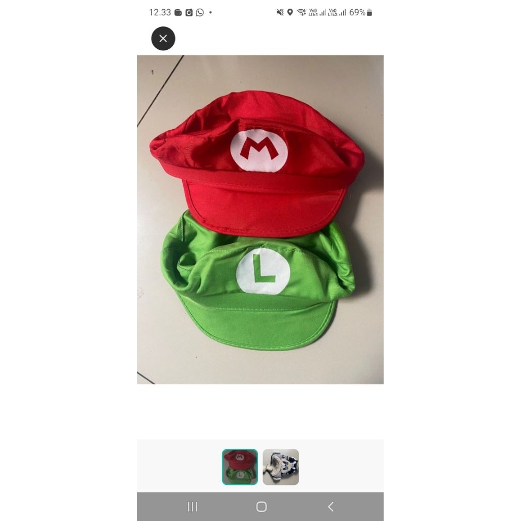 Jual Topi anak mario bros dan Luigi | Shopee Indonesia