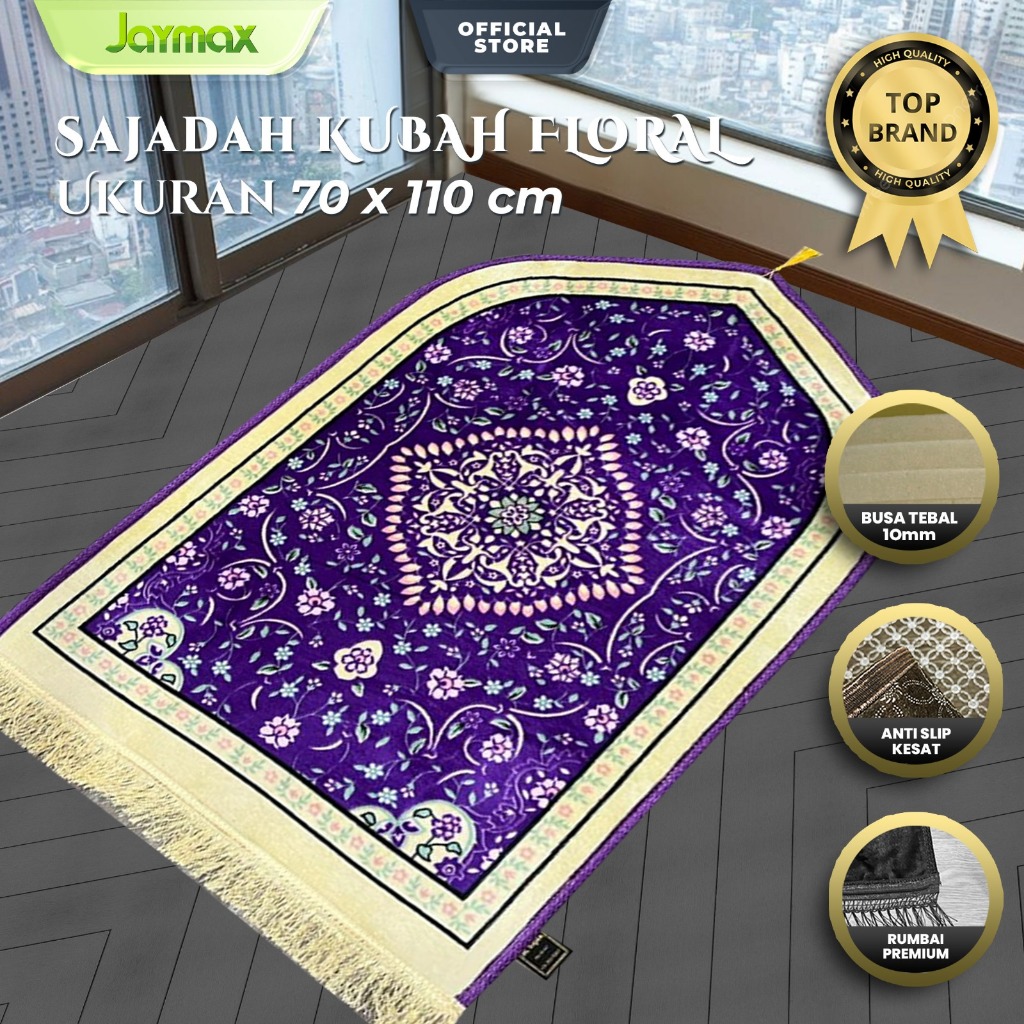 Sajadah Kubah Busa Turki Rumbai 70 x 110 / Sajadah Busa Empuk Tebal Anti Slip / Sajadah Turki 6876
