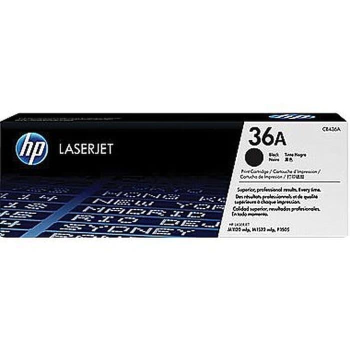 HP Toner 36A Black LaserJet Cartridge Original [CB436A] (2)