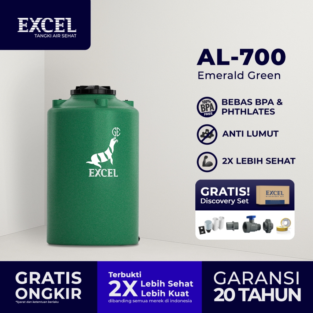 Jual Tangki/ Tandon/ Toren air EXCEL - Roto AL-700 Emerald Green ...