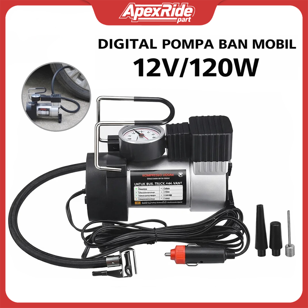 Jual ApexRidepart Pompa Ban Elektrik / Mini Compressor Air Elektrik ...