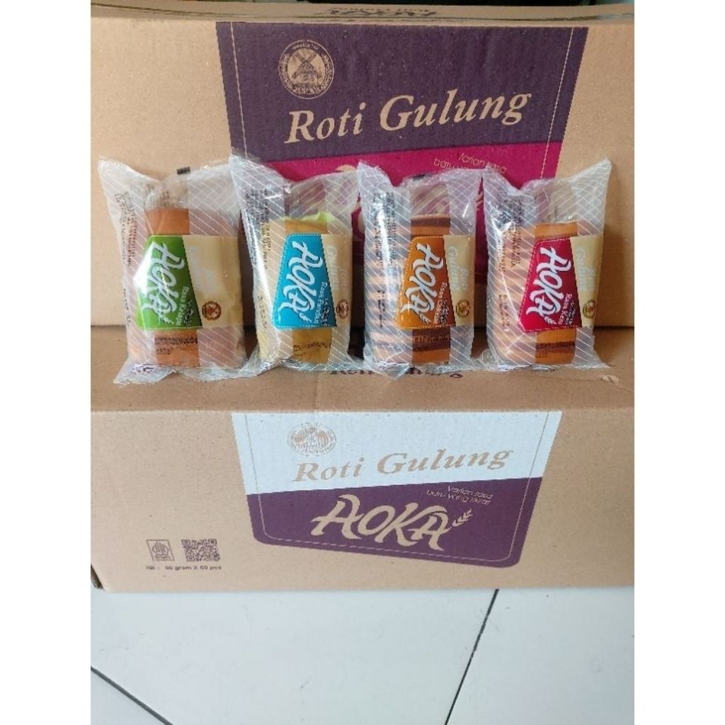 Jual ROTI GULUNG AOKA 1 DUS | Shopee Indonesia