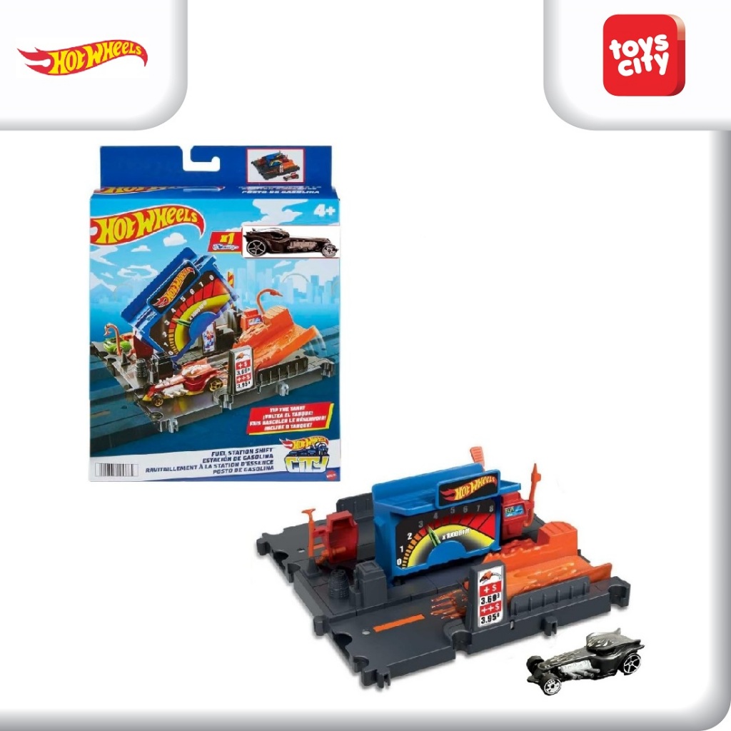 Jual Hot Wheels City Fuel Station Shift Playset HMD53 Mainan Anak Usia ...