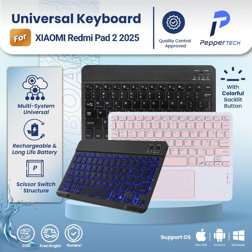 Jual Peppertech Promo Set Keyboard For Xiaomi Redmi Pad 2 2025 11 Inch ...