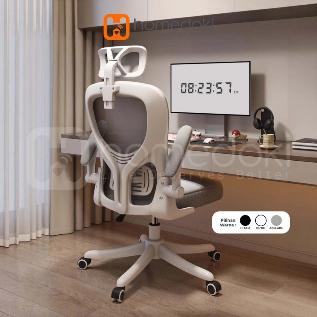 Homedoki Kursi Gaming / Kursi Kantor / Kursi Putar/ Kursi Ergonomis / Kursi Kerja/Kursi Gaming Adjustable - foto 1