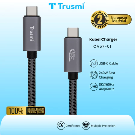 Cable Nylon Braided 240W (C to C) 1.8M