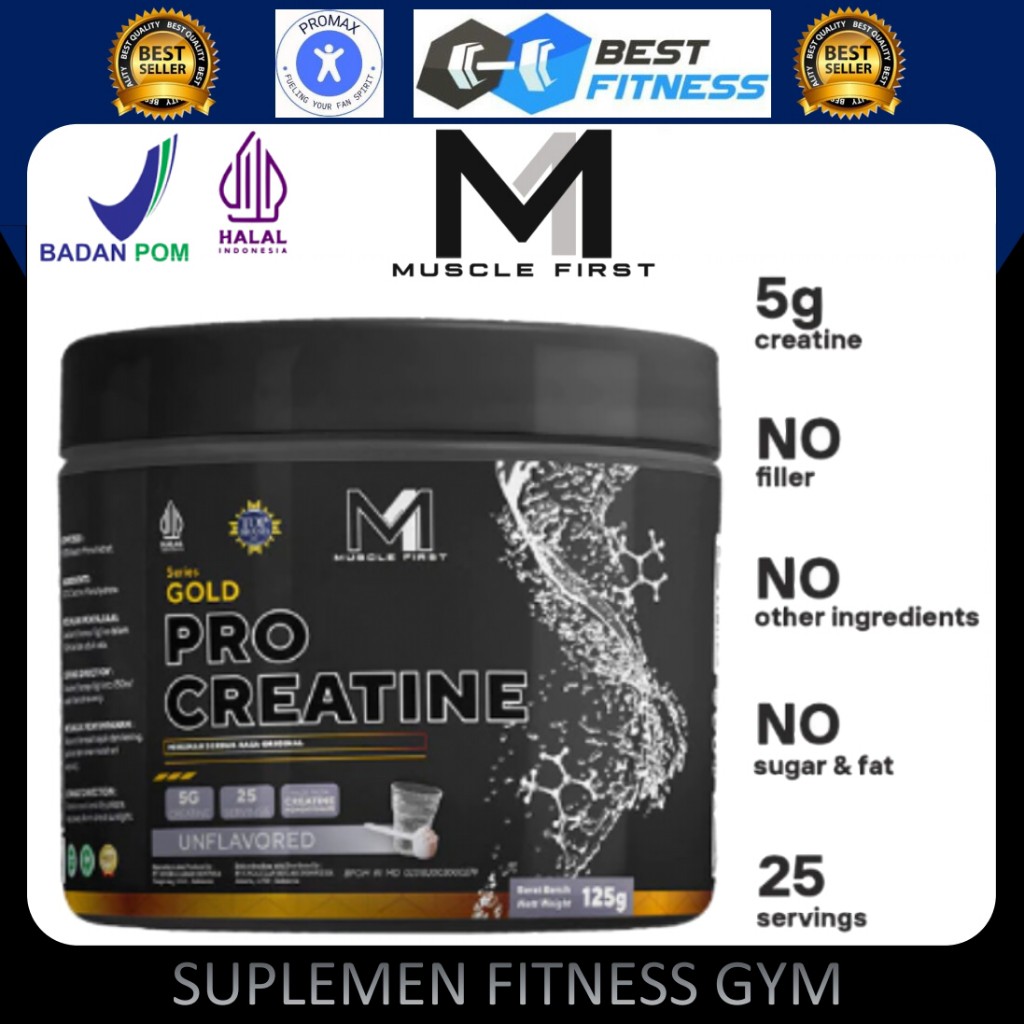 Jual M1 Muscle First 125g Pro Creatine Monohydrate 125 gram gr 25 ...