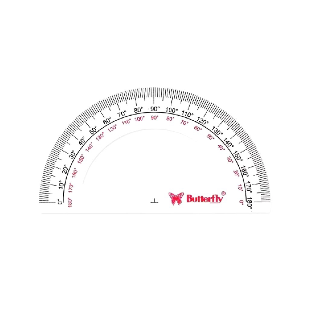 Jual Butterfly BT-180/10 | Penggaris Plastik Busur 10cm | Busur 180 ...