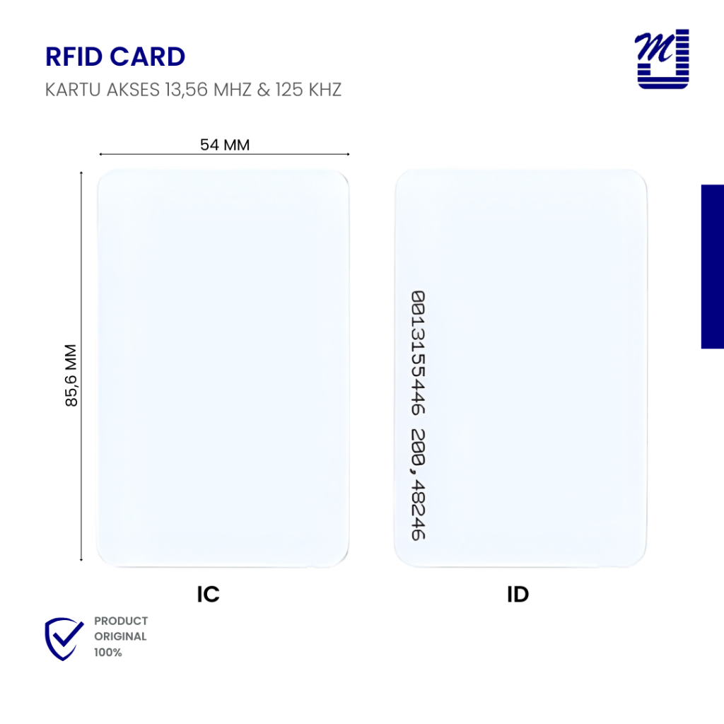 Jual Kartu RFID IC Card 13.56MHz & EM Card 125KHz Kartu Akses Control ...