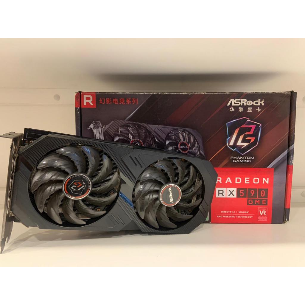Jual VGA AMD Asrock RX590 GME / RX 590 GME 8GB OC phantom gaming / 2ND ...