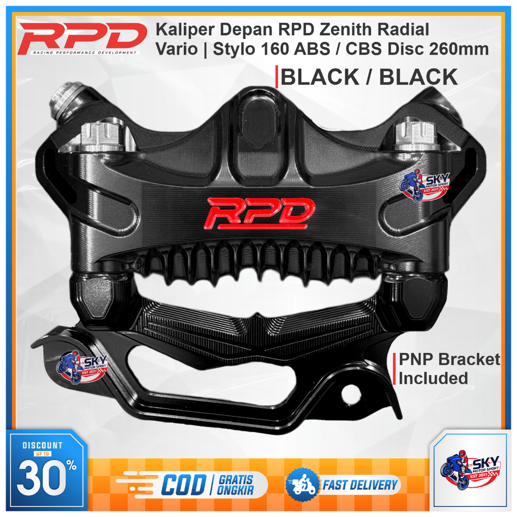Jual Kaliper Depan RPD Zenith Radial Vario 160 / Stylo 160 ABS CBS 4 ...