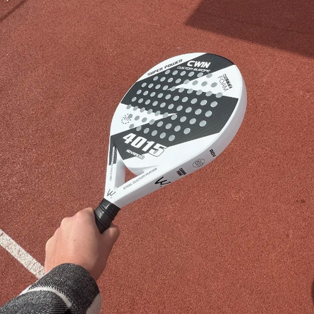 Jual CWIN Raket Padel Round Carbon Glass Fiber 3.8cm Thickness 360g ...