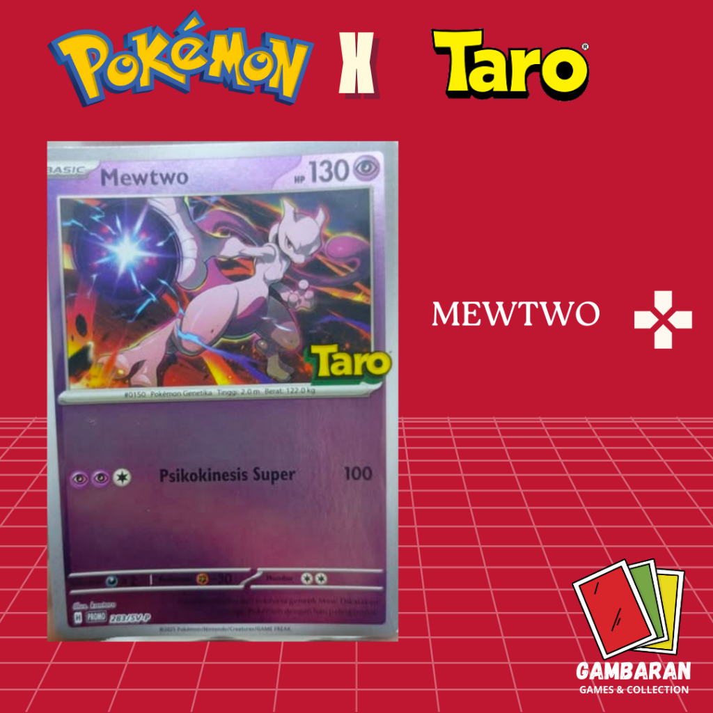Jual Mewtwo Promo x Taro 283/SV-P Kartu Pokemon Indonesia TCG | Shopee ...