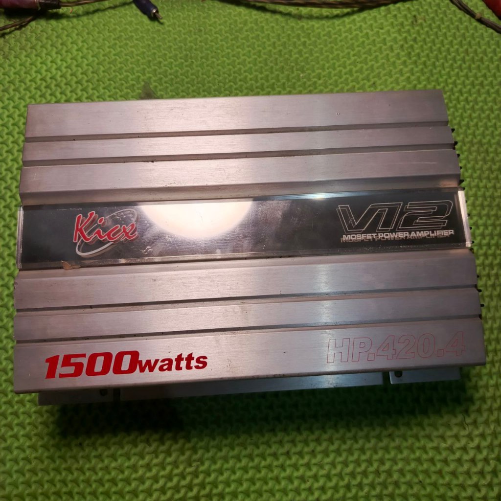 Jual Power Audio Mobil 4 Channel | KICK HP-420 Silver | Power Amplifier ...