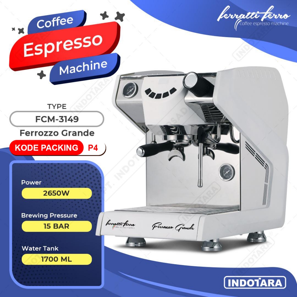 Jual Ferratti Ferro Espresso Machine FCM-3149 Ferrozzo Grande | Shopee ...