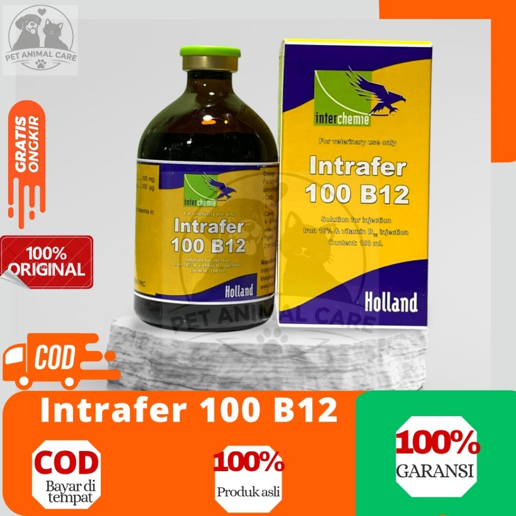 Jual Intrafer 100 B12 100 ml - Vitamin B12 Injeksi Konsentrasi Tinggi ...