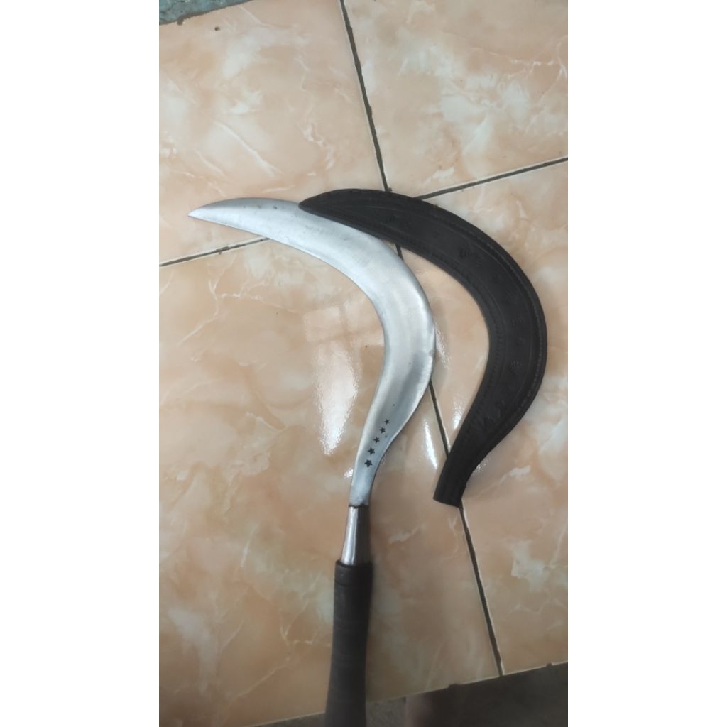 Jual sabit rumput bintang5 komplit sarung | Shopee Indonesia