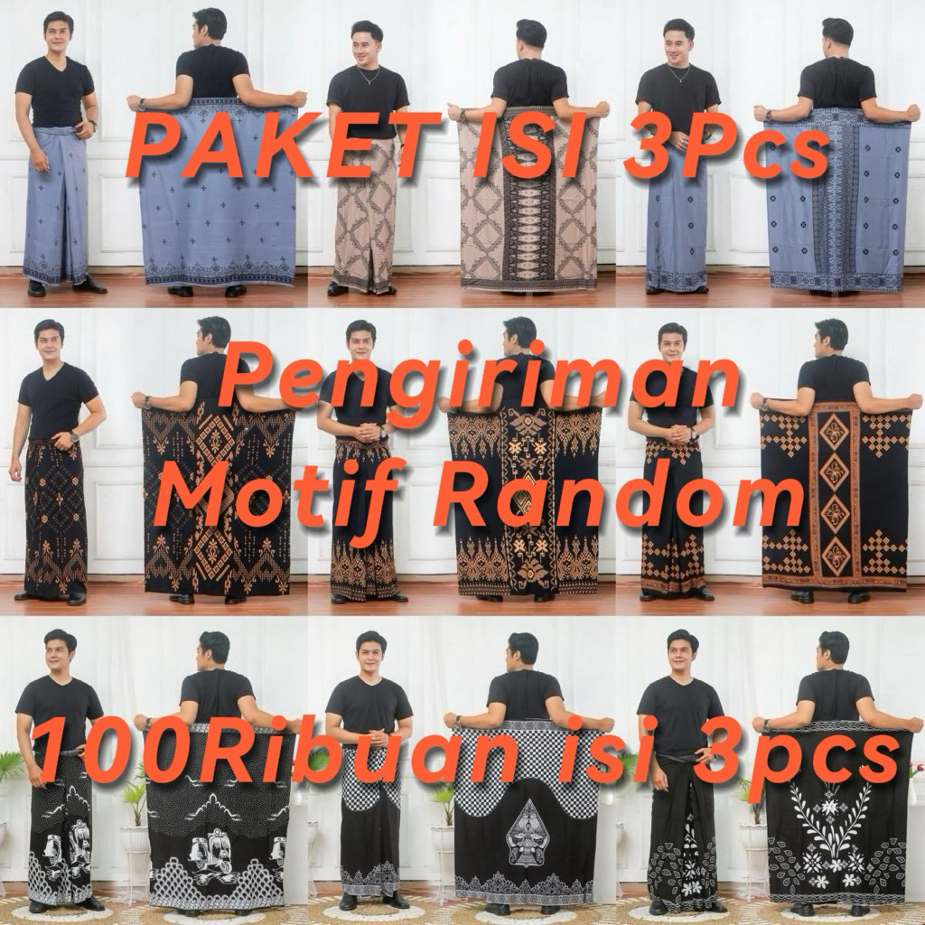 Al Hubeib - Sarung Santri isi 3pcs Bahan Rayon Tebal Halus Adem Nyaman dipakai Ukuran Standar Dewasa BISA PILIH MOTIF BISA COD GRATIS ONGKIR Produksi Sendiri Tangan Pertama SARUNG RAYON GLOYOR SARUNG GOYOR