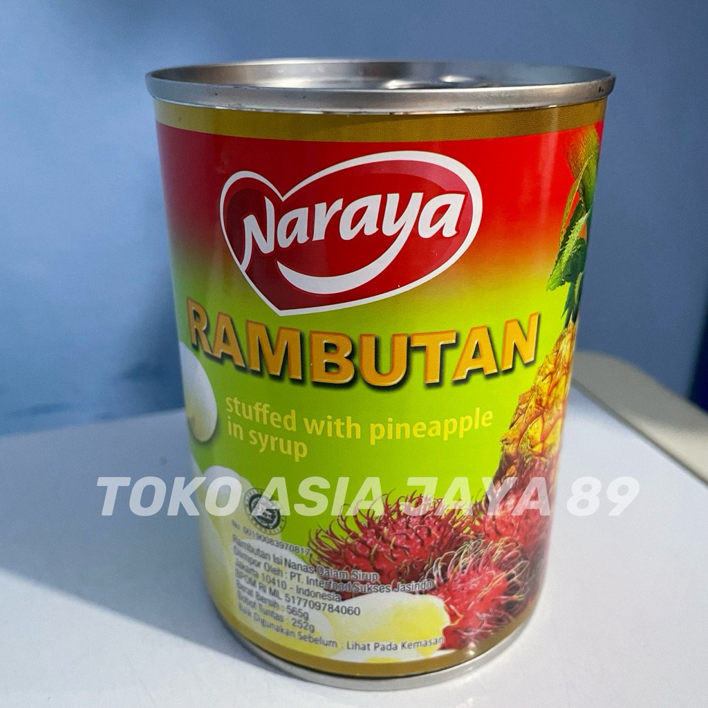 Jual Naraya rambutan stuffed with pineapple in syrup | Shopee Indonesia