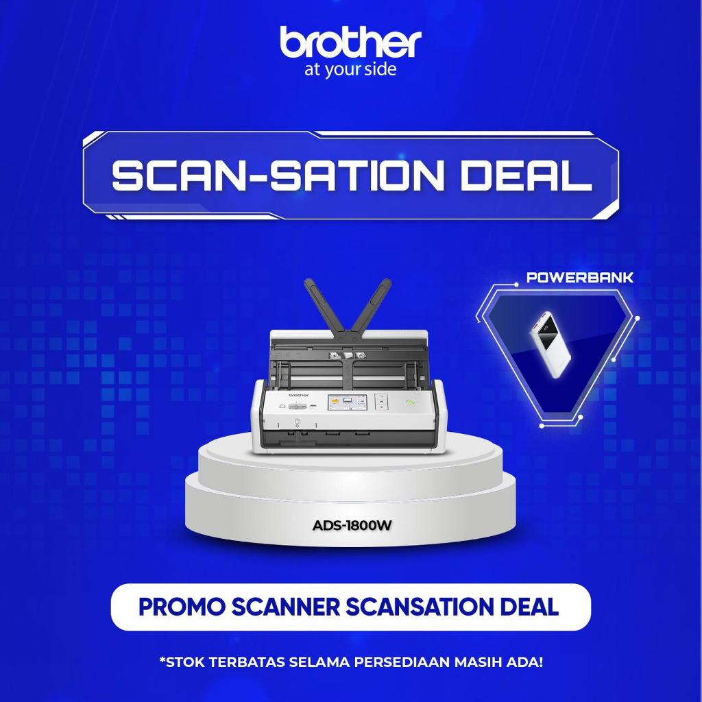 Jual Scanner Brother ADS-1800W Wireless Portable Document Scanner 30ppm ...