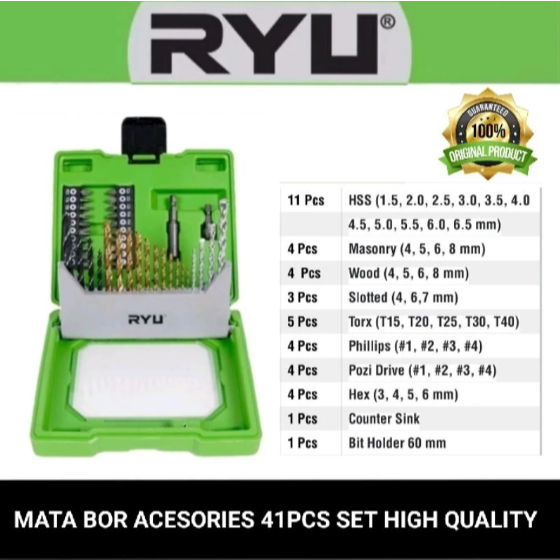 Jual RYU BY TEKIRO MATA BOR SET 41PCS (ASLI ORIGINAL) | Shopee Indonesia