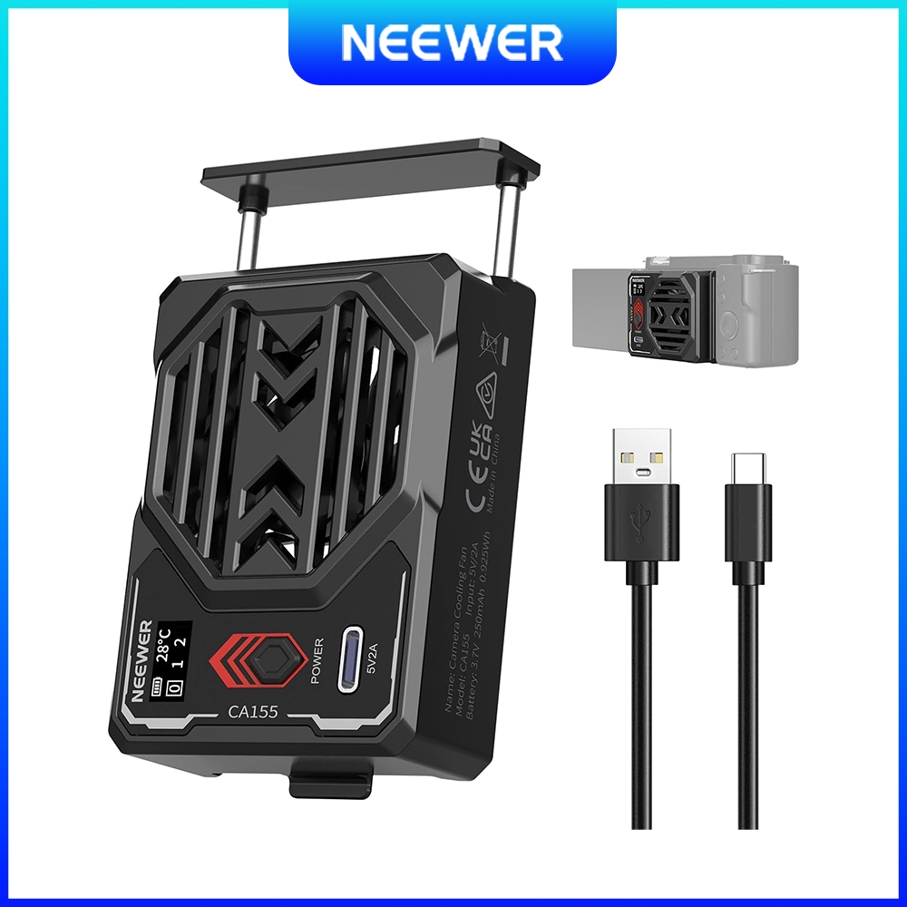 Jual NEEWER BASICS CA155 Spring Loaded Camera Cooling Fan with Battery ...