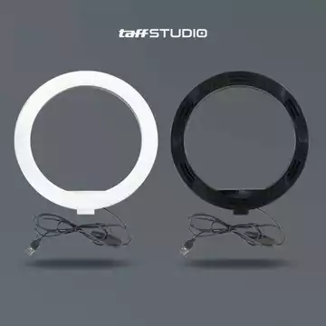 TaffSTUDIO Lampu Ring Light LED 3in1 Color Phone Holder 25.4cm 10W QX 260