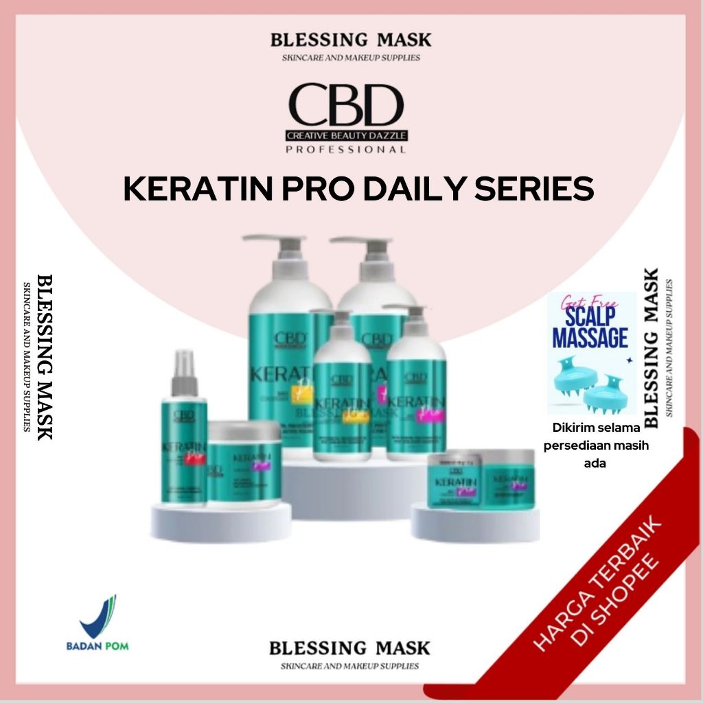 CBD Professional Keratin Pro Daily Shampoo | Conditioner | Hair Vitamin Spray  | Hair Mask