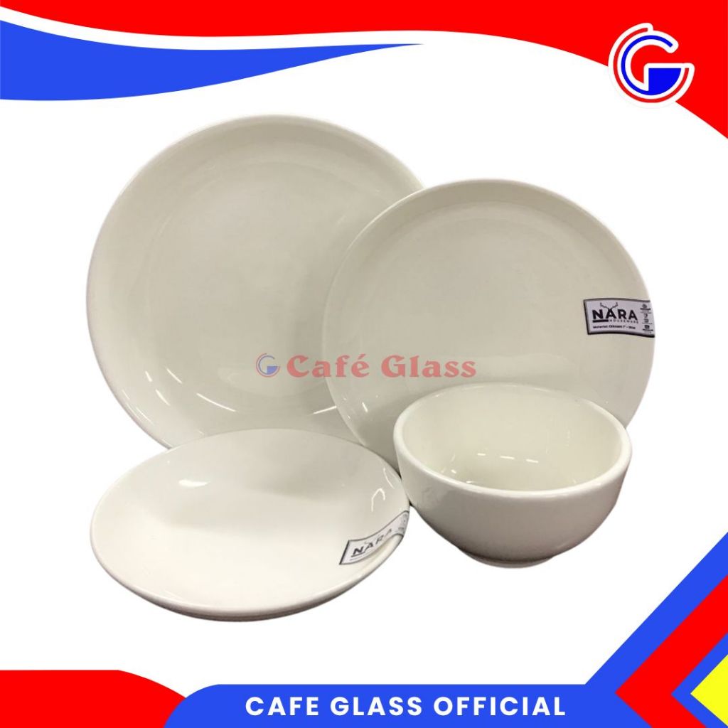 Dinner Set Keramik I Piring Keramik Nara Coupe Echigo I Piring Makan Keramik Tebal
