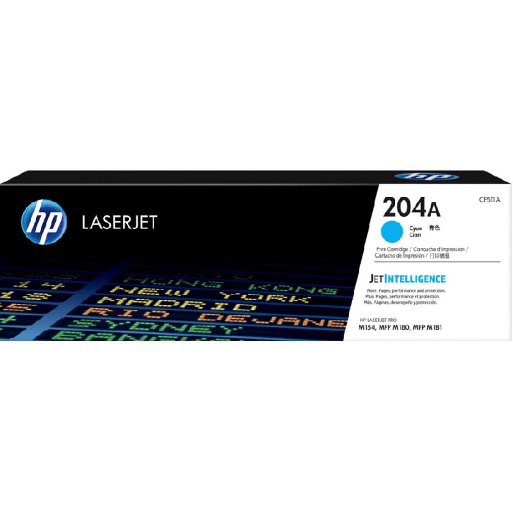 HP Toner 204A Black Cyan Magenta Yellow LaserJet Cartridge Original [CF510A CF511A CF512A CF513A] (3)