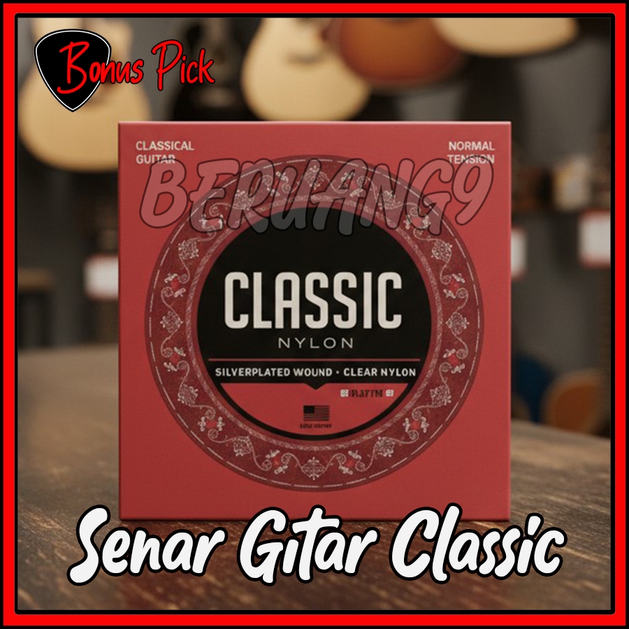 Jual Senar Gitar Nilon Normal Tension Classic Guitar Strings Senar ...